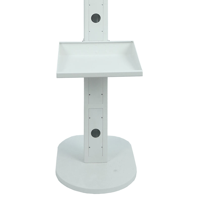 Model 156M: White Metal Oval Mirror Photo Booth Shell with 15.6 Inches Touch  Screen