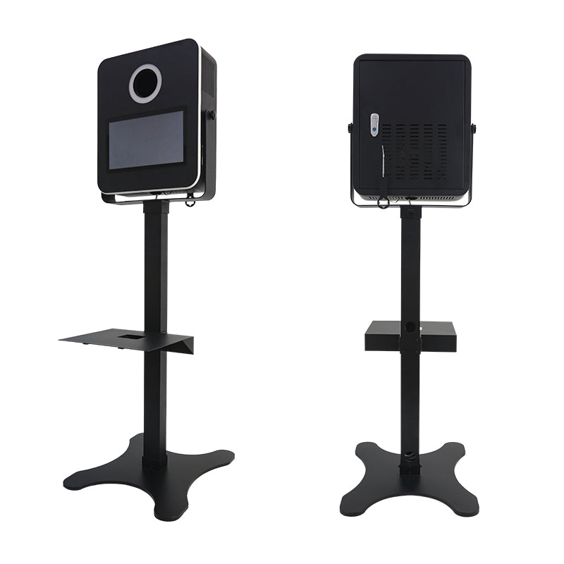 Model 156: Black Metal Portable DSLR Photo Booth Shell with 15.6 Inches Touch  Screen