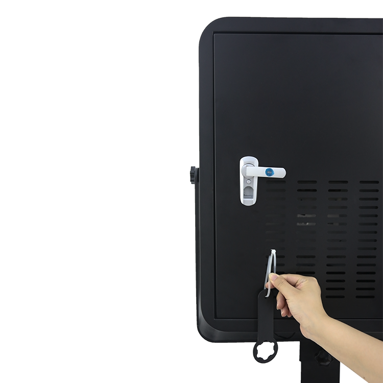 Model 156: Black Metal Portable DSLR Photo Booth Shell with 15.6 Inches Touch  Screen