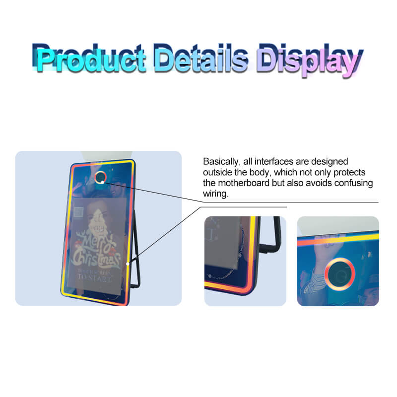 Model 430M: Full Mirror Flash Photo Booth Machine with 43 Inches Touch  Screen