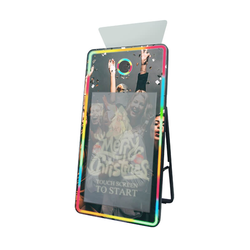Model 430M: Full Mirror Flash Photo Booth Machine with 43 Inches Touch  Screen