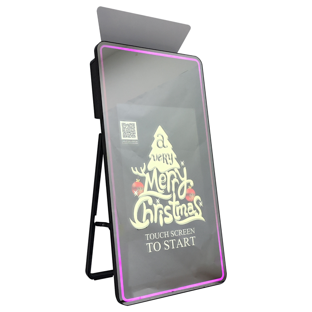 Model 430M: Full Mirror Flash Photo Booth Machine with 43 Inches Touch  Screen