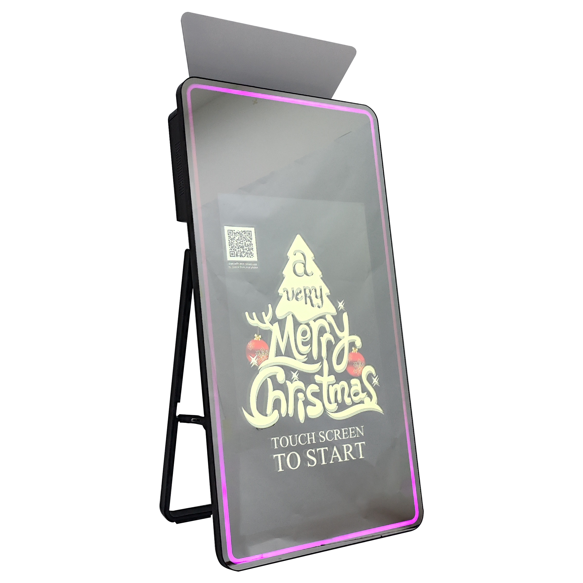 Model 430M: Full Mirror Flash Photo Booth Machine with 43 Inches Touch  Screen