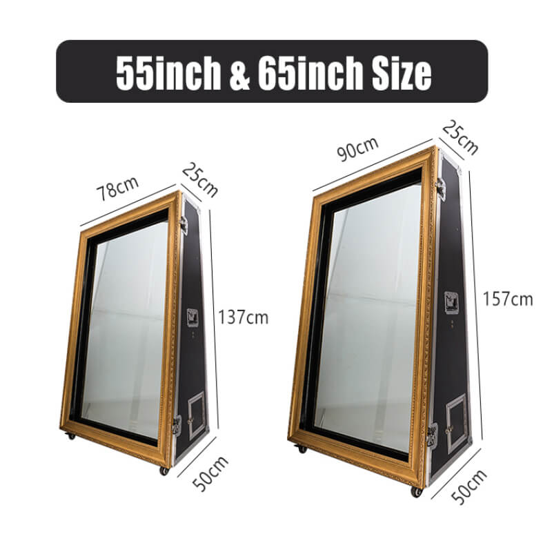 Model 550&650: 2-in-1 Traditional Magic Selfir Mirror Photo Booth Machine