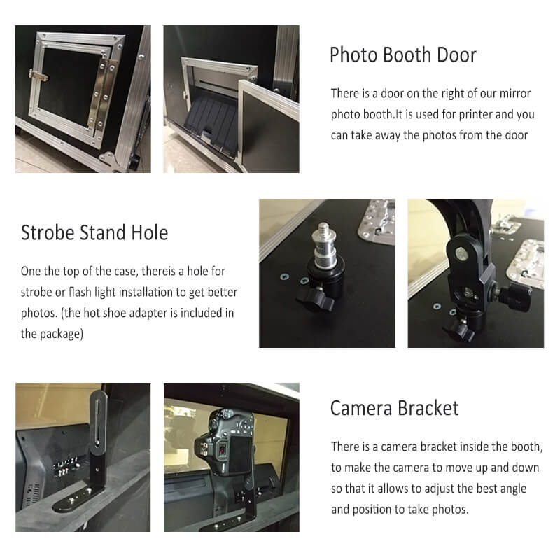 Model 550&650: 2-in-1 Traditional Magic Selfir Mirror Photo Booth Machine