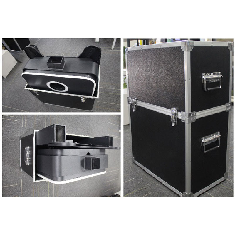 Model 156: Black Metal Portable DSLR Photo Booth Shell with 15.6 Inches Touch  Screen