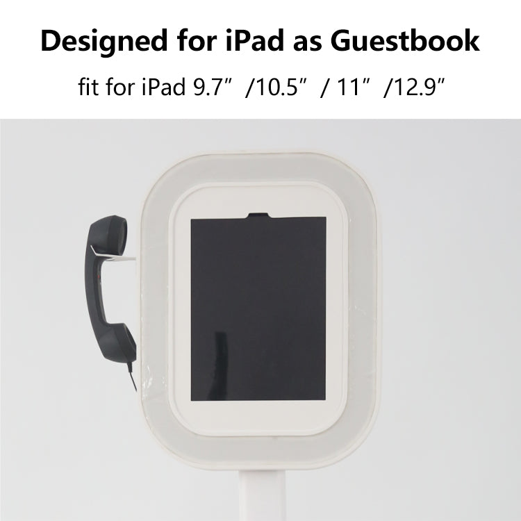 Model 129G: Video Guestbook Phone & iPad Photo Booth Shell for iPad 12.9"