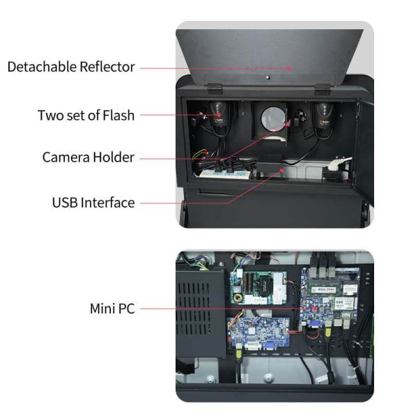 RCM430 Mini Full Mirror Photo Booth with Flash - Image 4