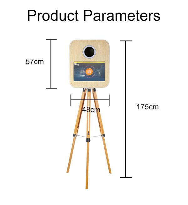 RCM156T Portable Selfie Photo Booth with Bamboo Tripod - Image 2